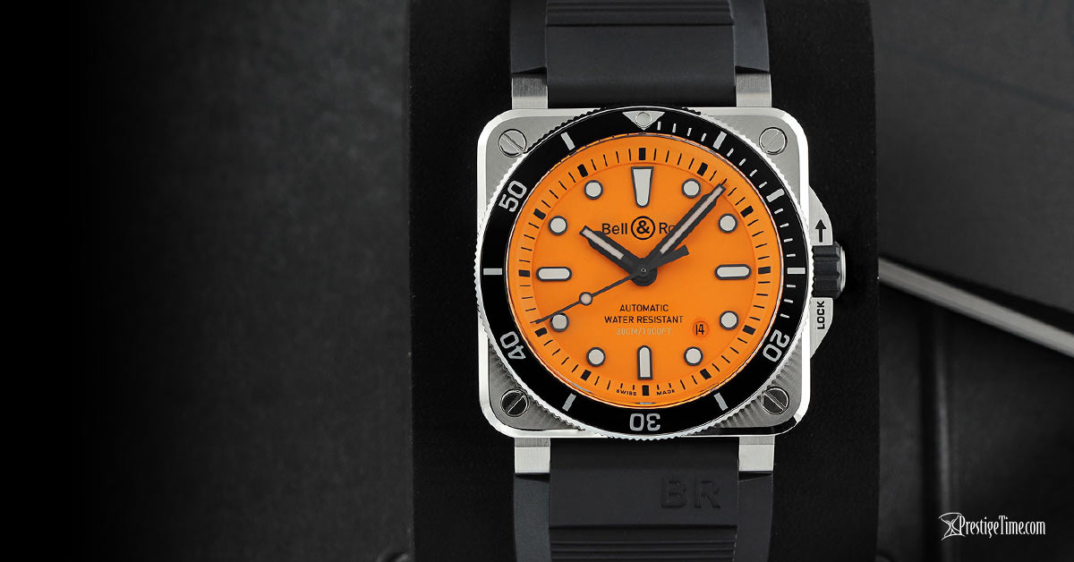 Bell Ross BR03 92 Automatic 42mm Diver Orange Dial