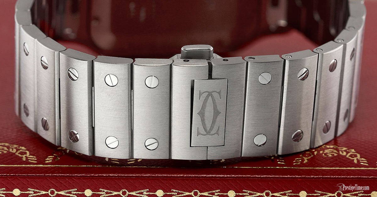 Cartier Santos De Cartier Large Steel Bracelet