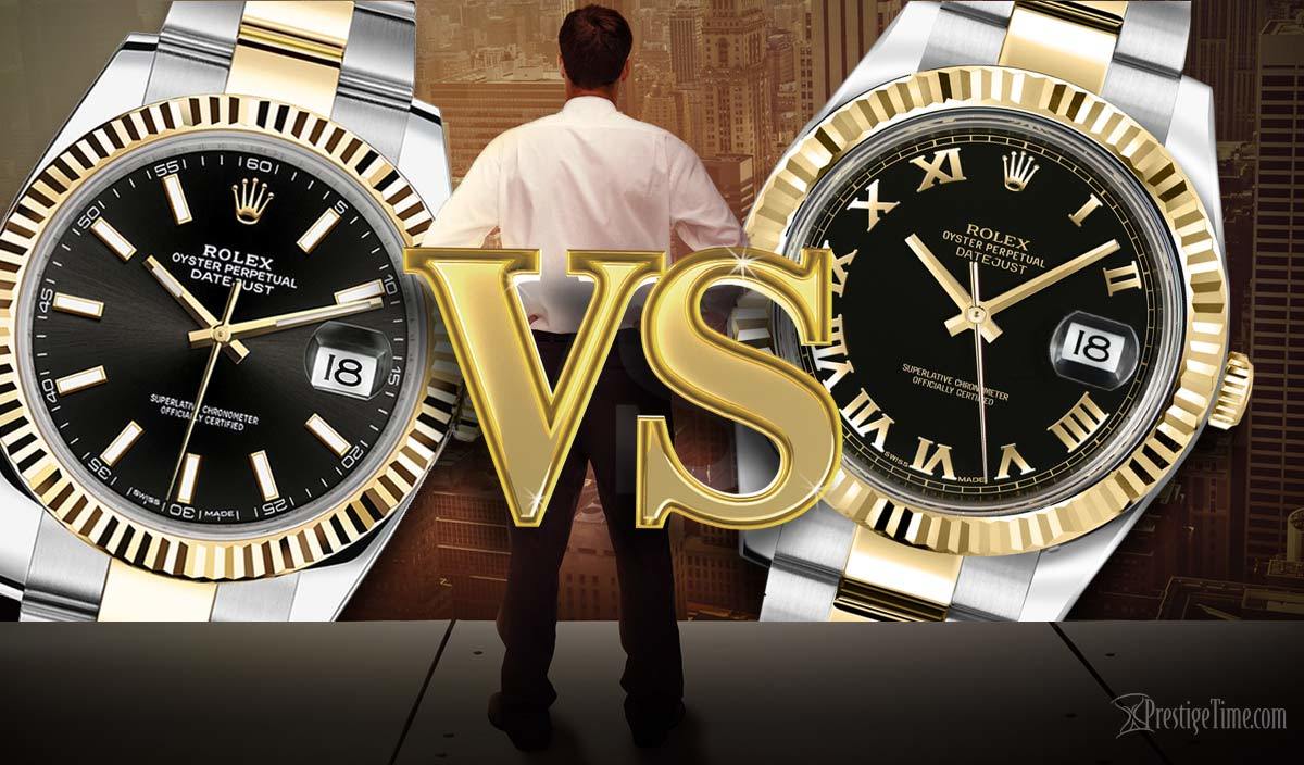 difference between rolex day date and datejust