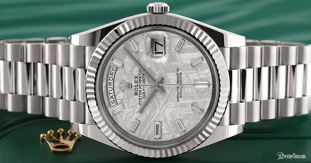Rolex Day-Date 40mm White Gold Meteorite Review