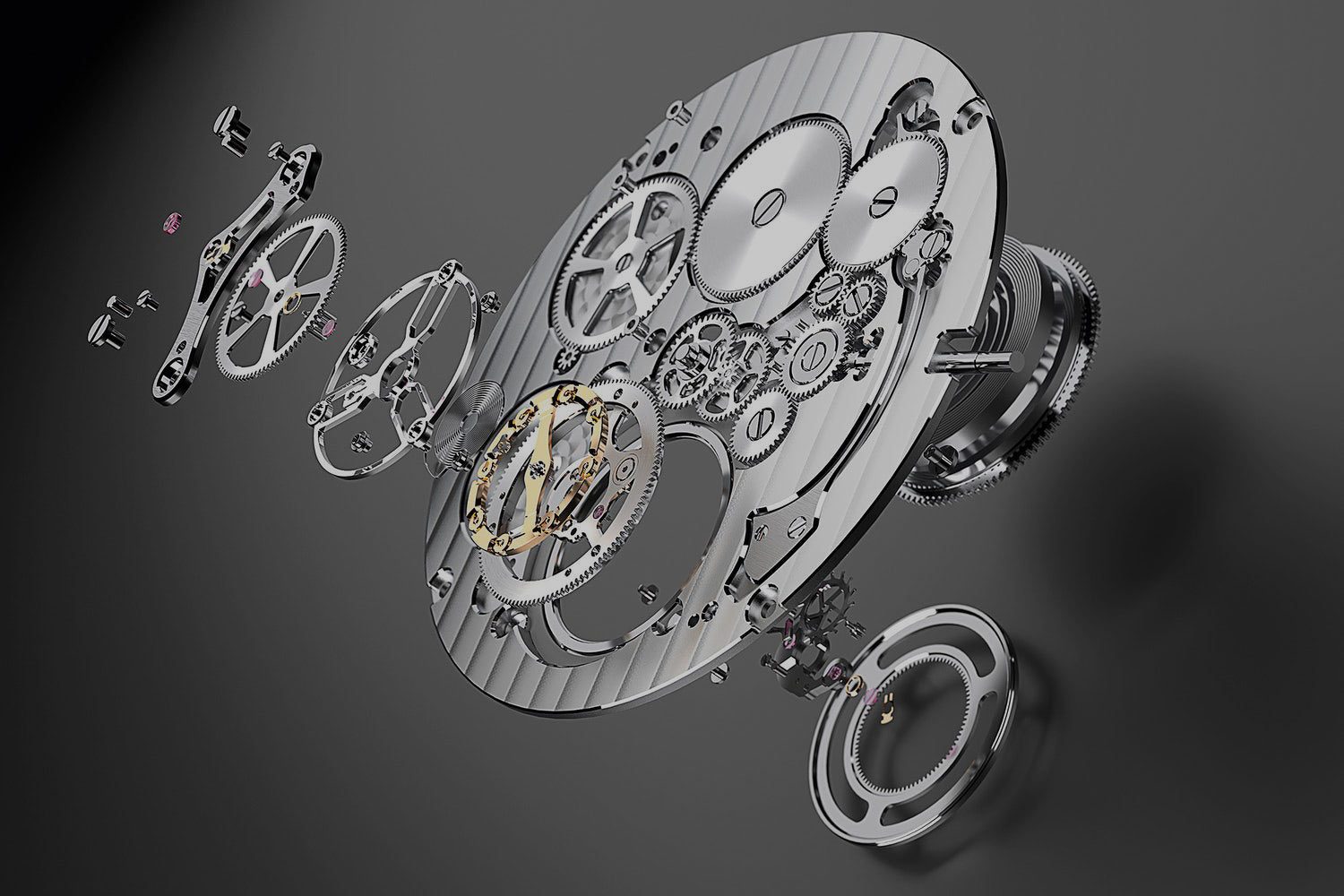 Dual axis clearance tourbillon