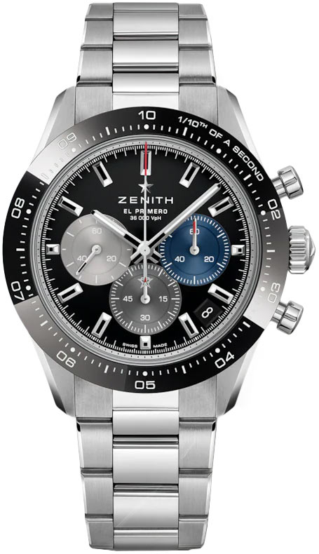 ZENITH Chronomaster Sport 03.3100.3600/21.M3100 Blue And Black Strap  included