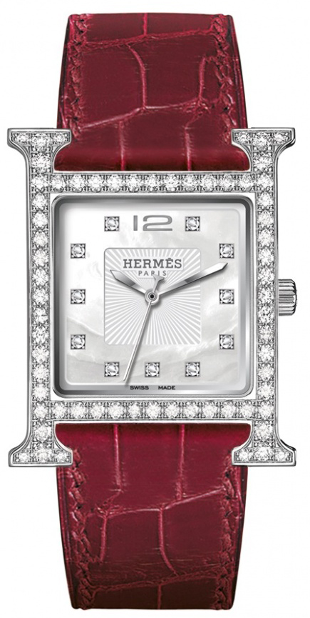 hermes diamond watch