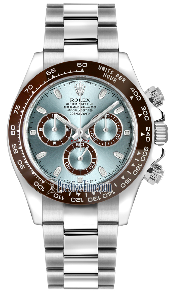 Rolex Cosmograph Daytona Ice Blue Dial Platinum Oyster Bracelet Automatic  Men's Watch 116506IBLSO – Watches of America