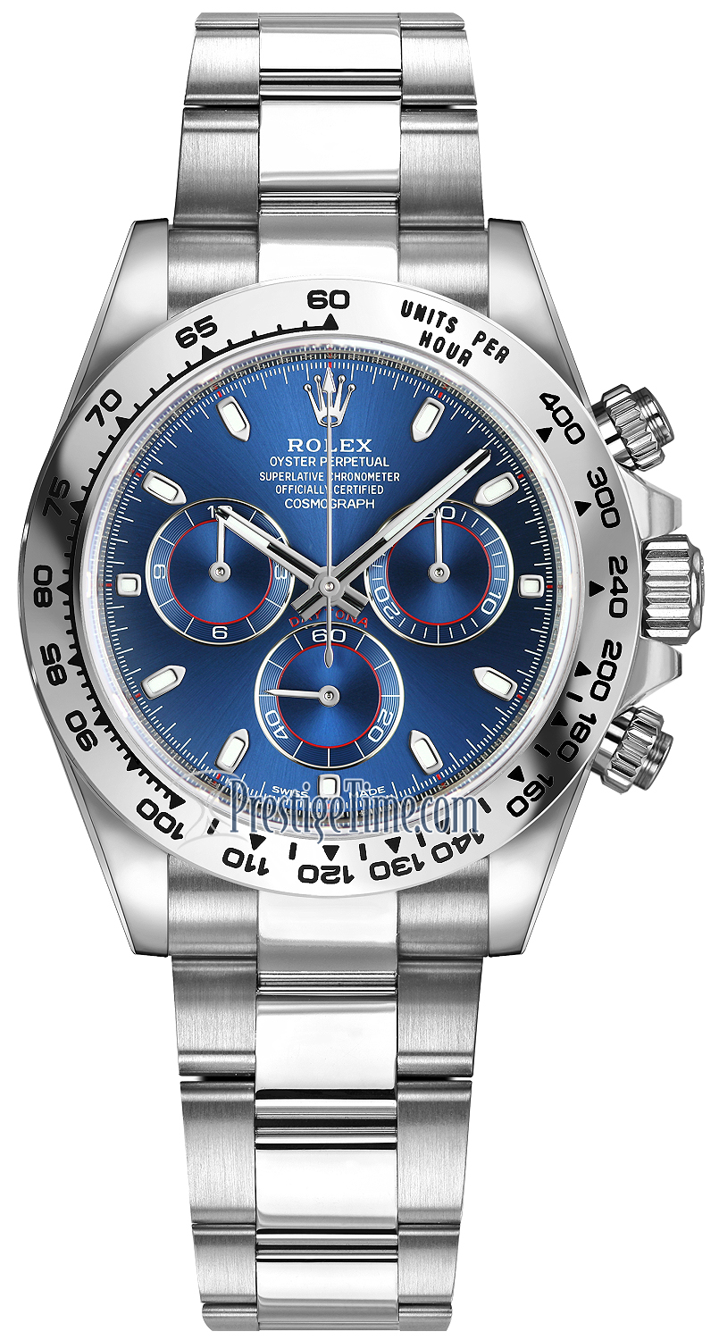116509 Index Oyster Cosmograph Daytona White Gold Watch