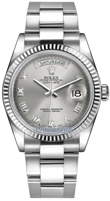 118239 Rhodium Roman Oyster