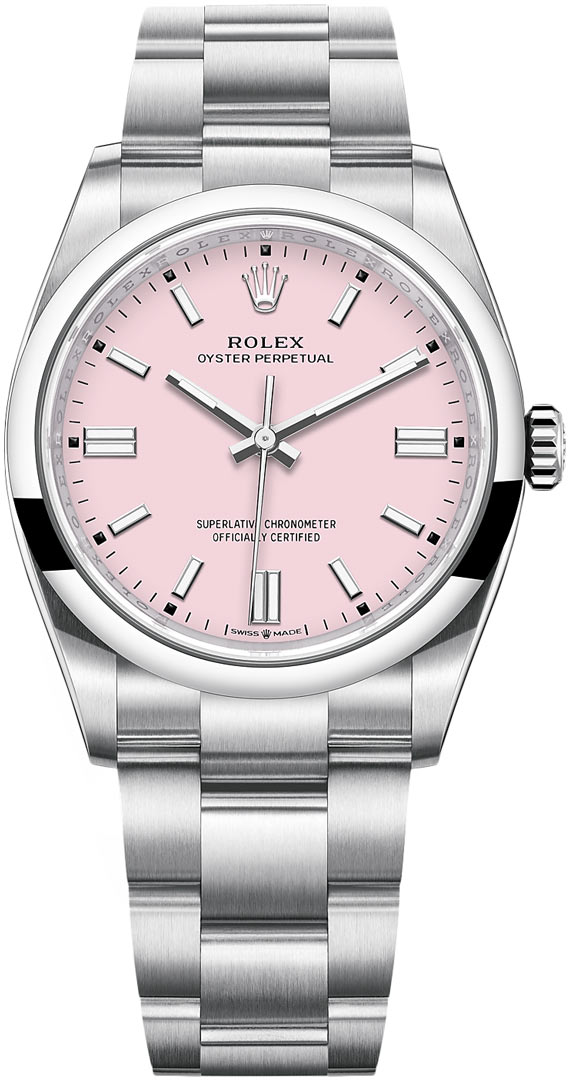 126000 Pink Rolex Oyster Perpetual 36mm Midsize Watch
