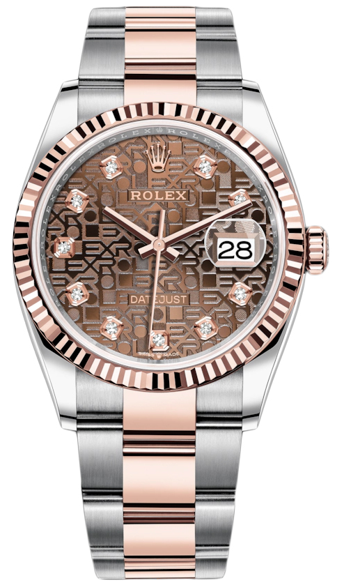 steel and rose gold rolex datejust