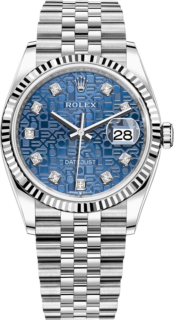 rolex datejust 36 blue diamond dial