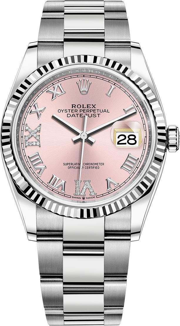 rolex datejust 36 pink dial