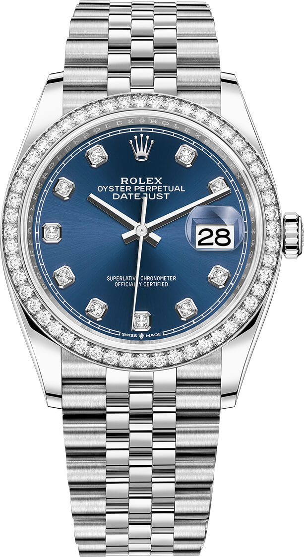 126284rbr Blue Diamond Jubilee Rolex 