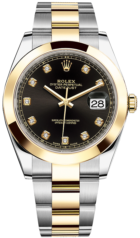 rolex datejust steel and yellow gold