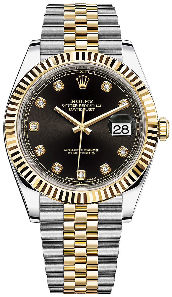 rolex oyster black and gold