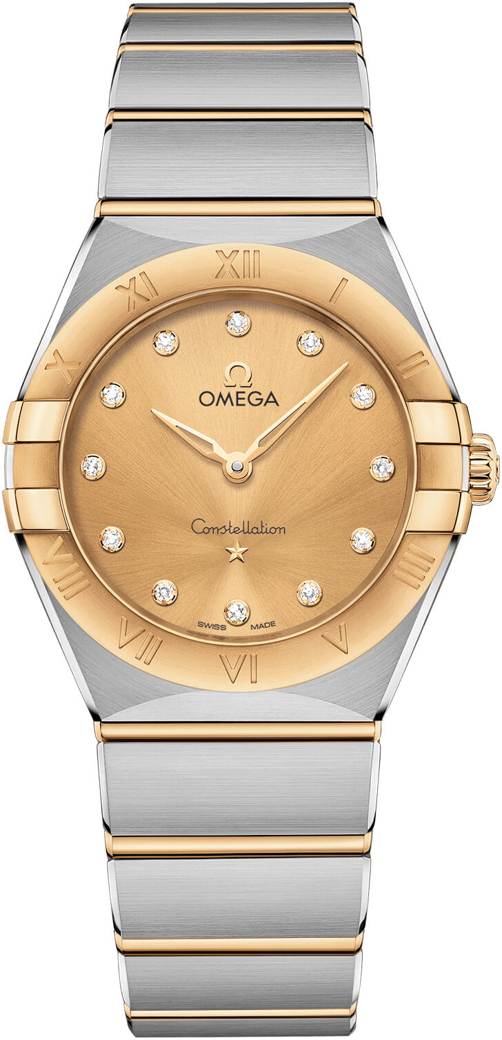 omega constellation quartz gold