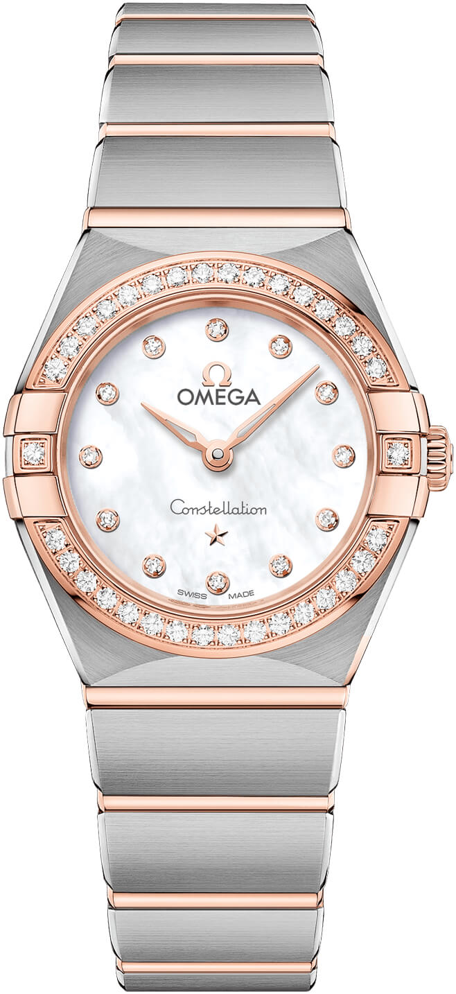 omega constellation diamond set ladies watch