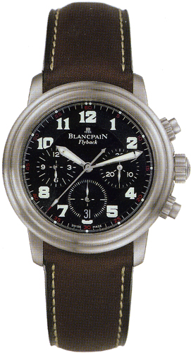 2185f 1230 63b Blancpain Leman Flyback Chronograph Mens Watch