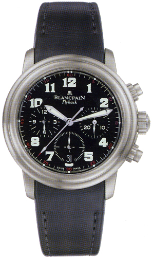 2185f 1230 64b Blancpain Leman Flyback Chronograph Mens Watch