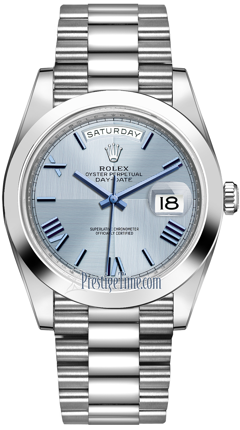 rolex day date ice blue dial