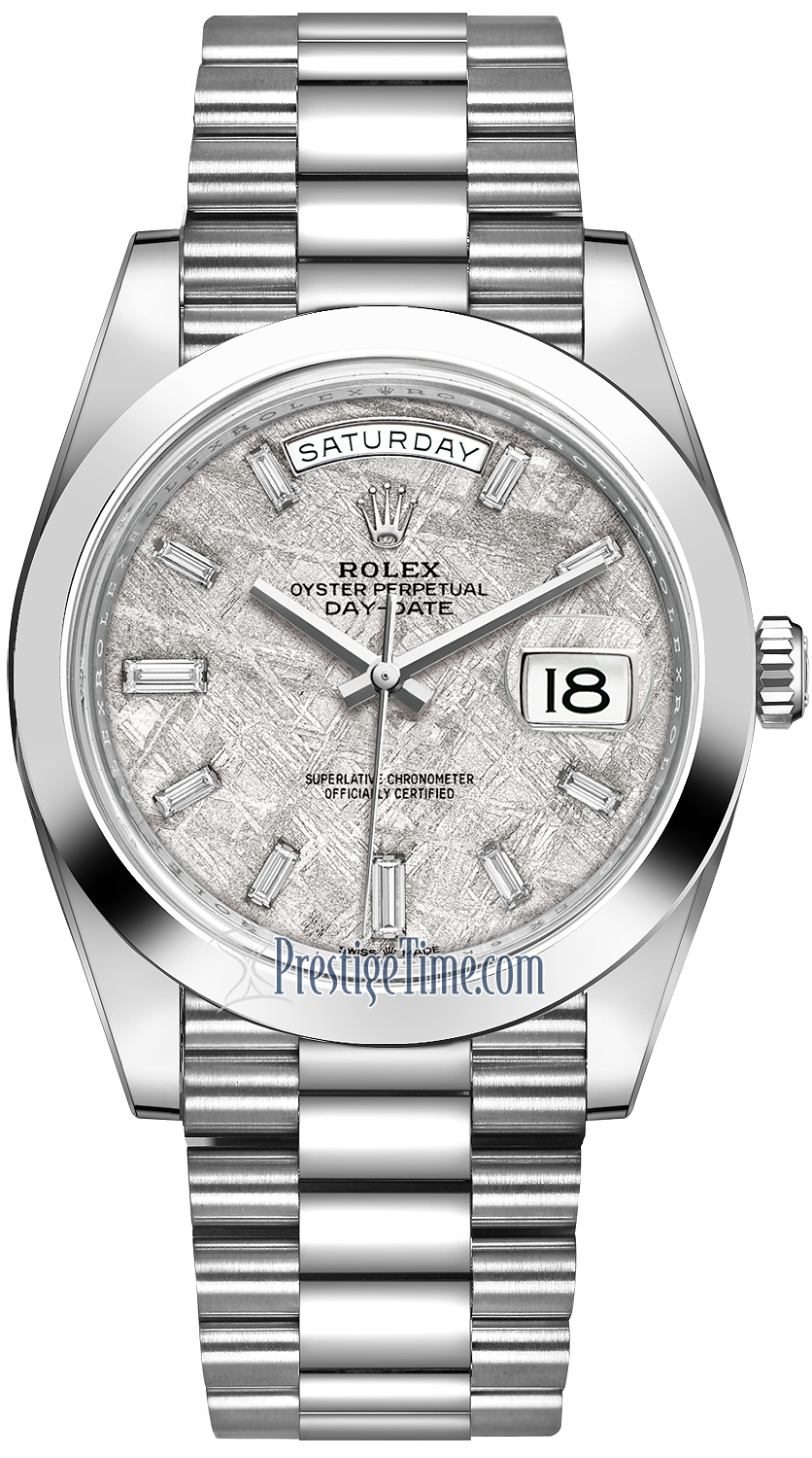 Rolex Day-Date 40mm Platinum Mens Watch