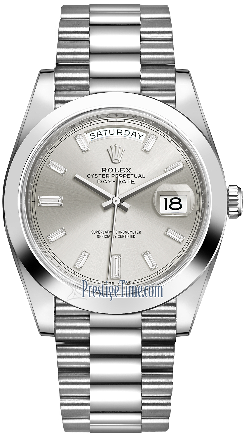 Rolex Day-Date 40mm Platinum Mens Watch