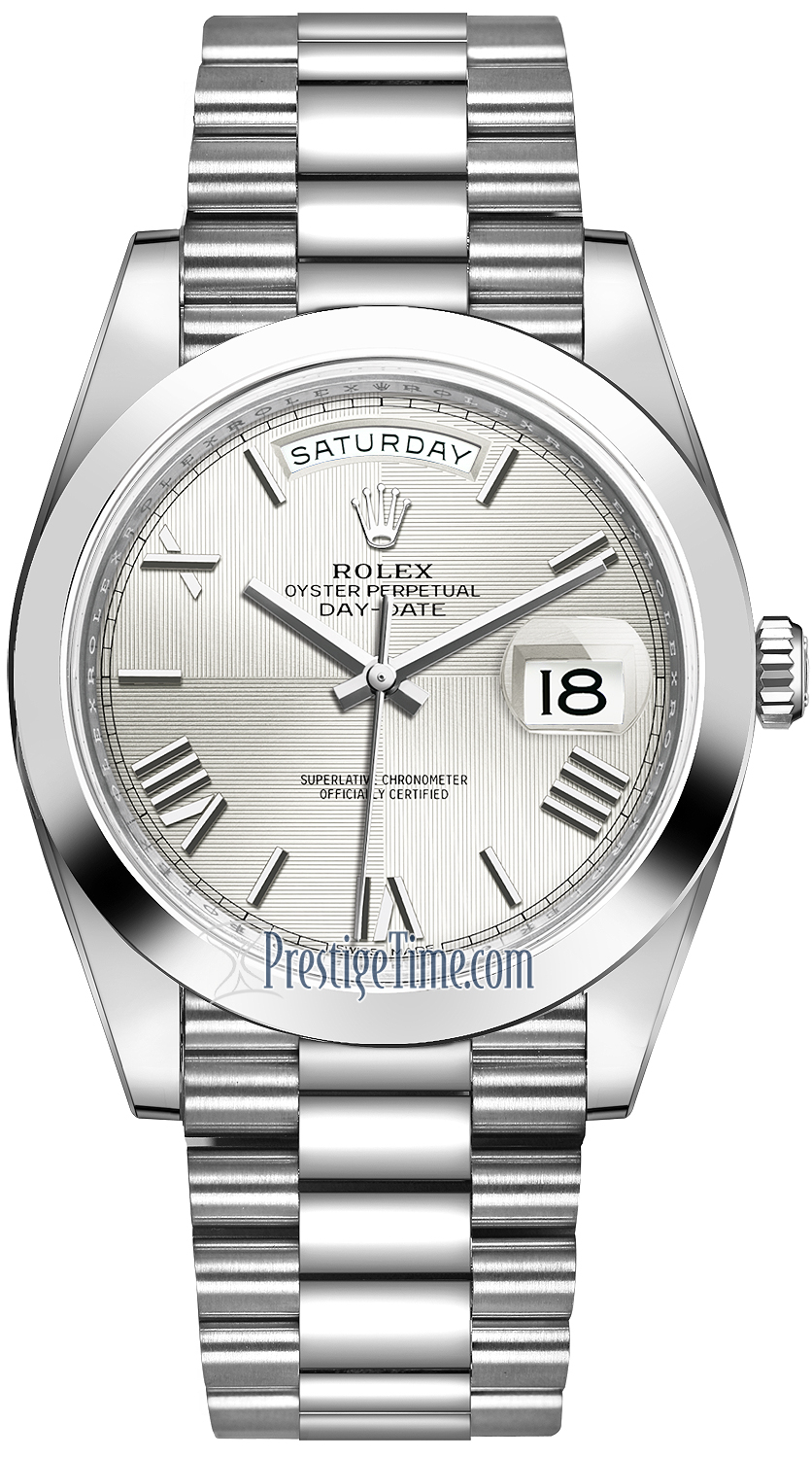 day date silver dial