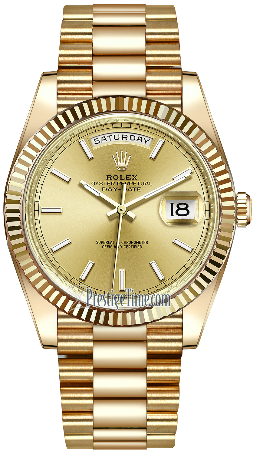 Rolex Day-Date 40mm Yellow Gold Mens 