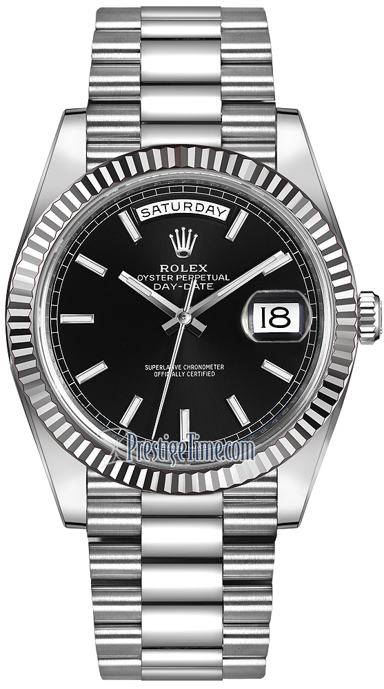 228239 Index Rolex Day-Date 40mm Gold Watch