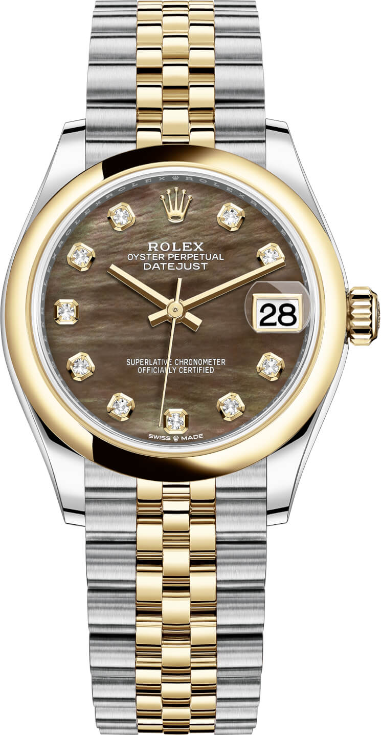 rolex black mother of pearl dial
