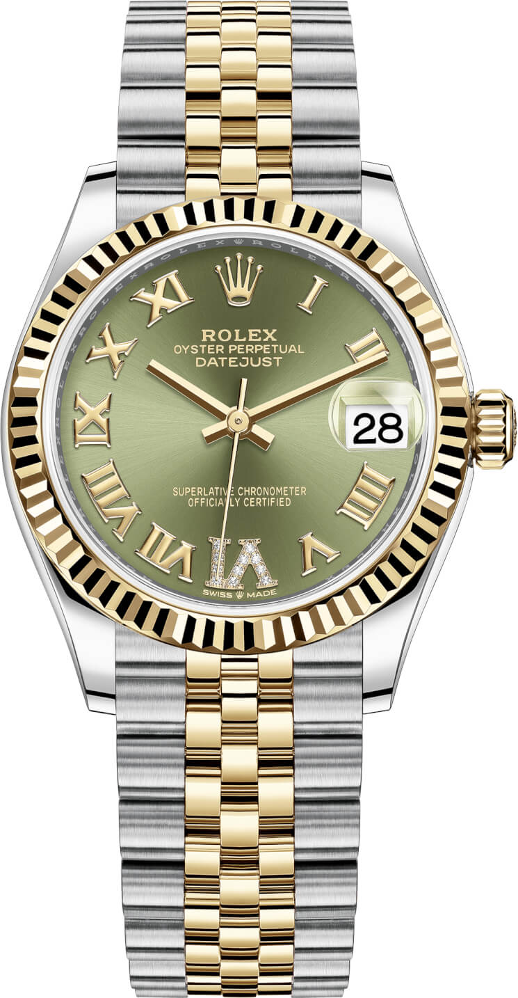 oyster perpetual datejust 31 green