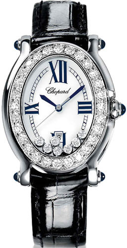 Chopard oval diamond outlet watch