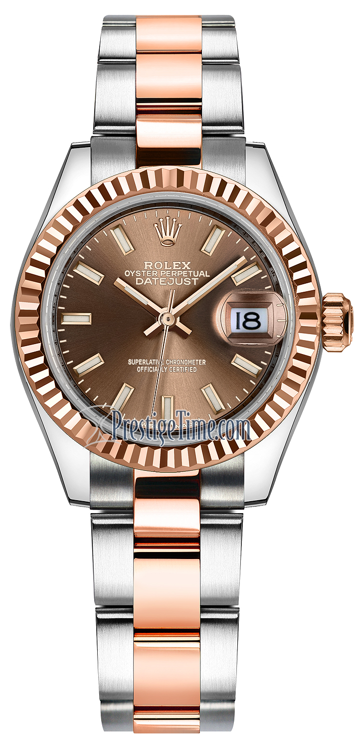 rolex lady datejust 28 chocolate dial