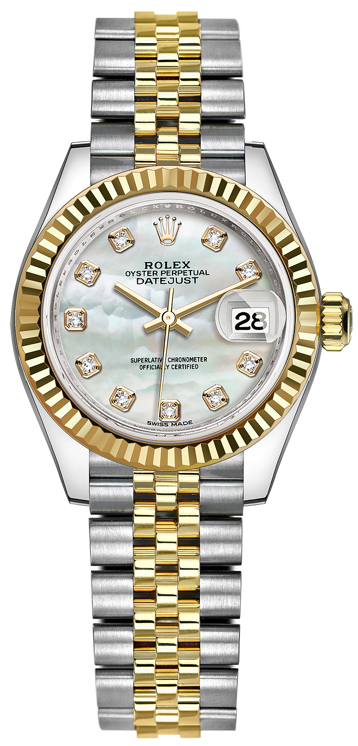 rolex mother of pearl datejust ladies