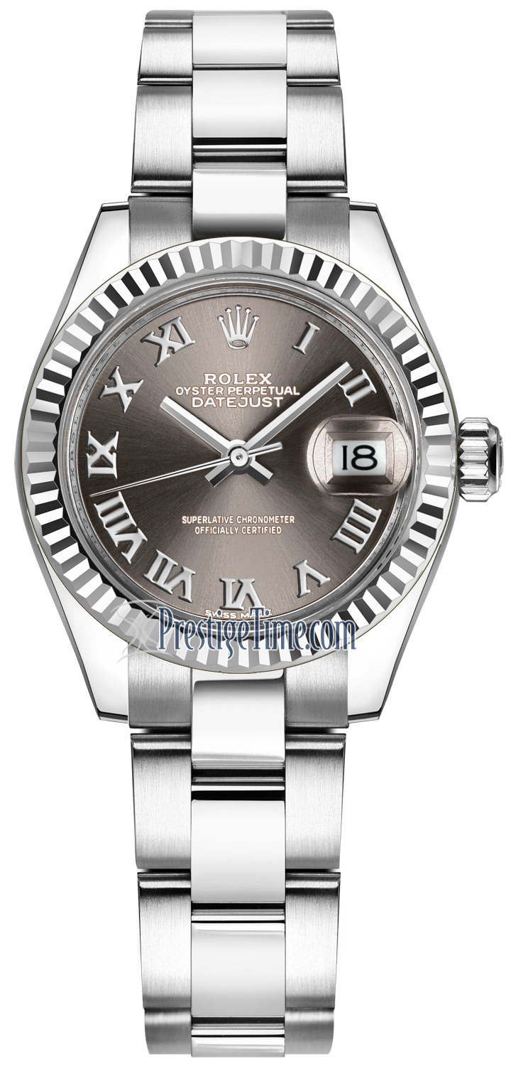 rolex oyster perpetual datejust grey dial