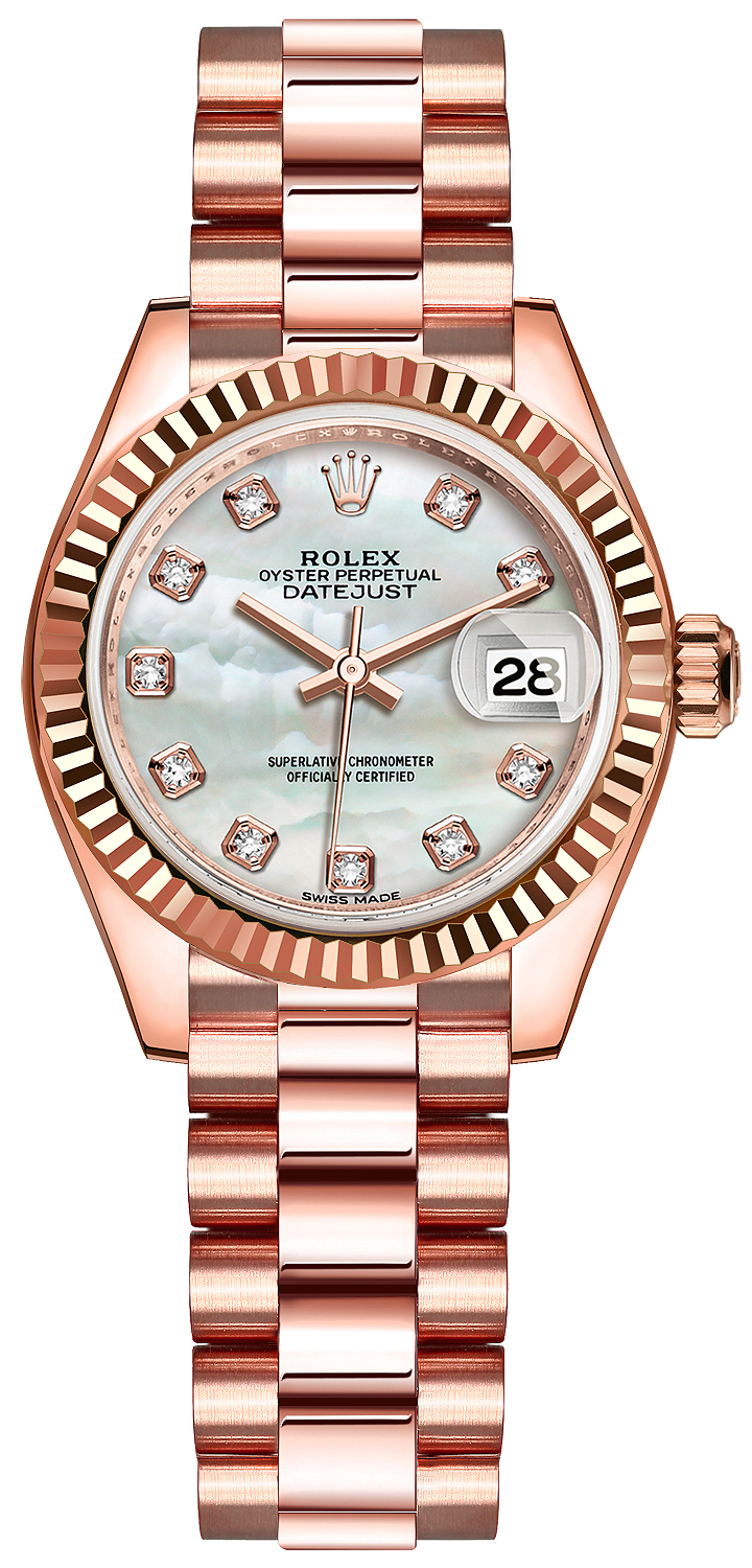 rolex rose gold watch for ladies