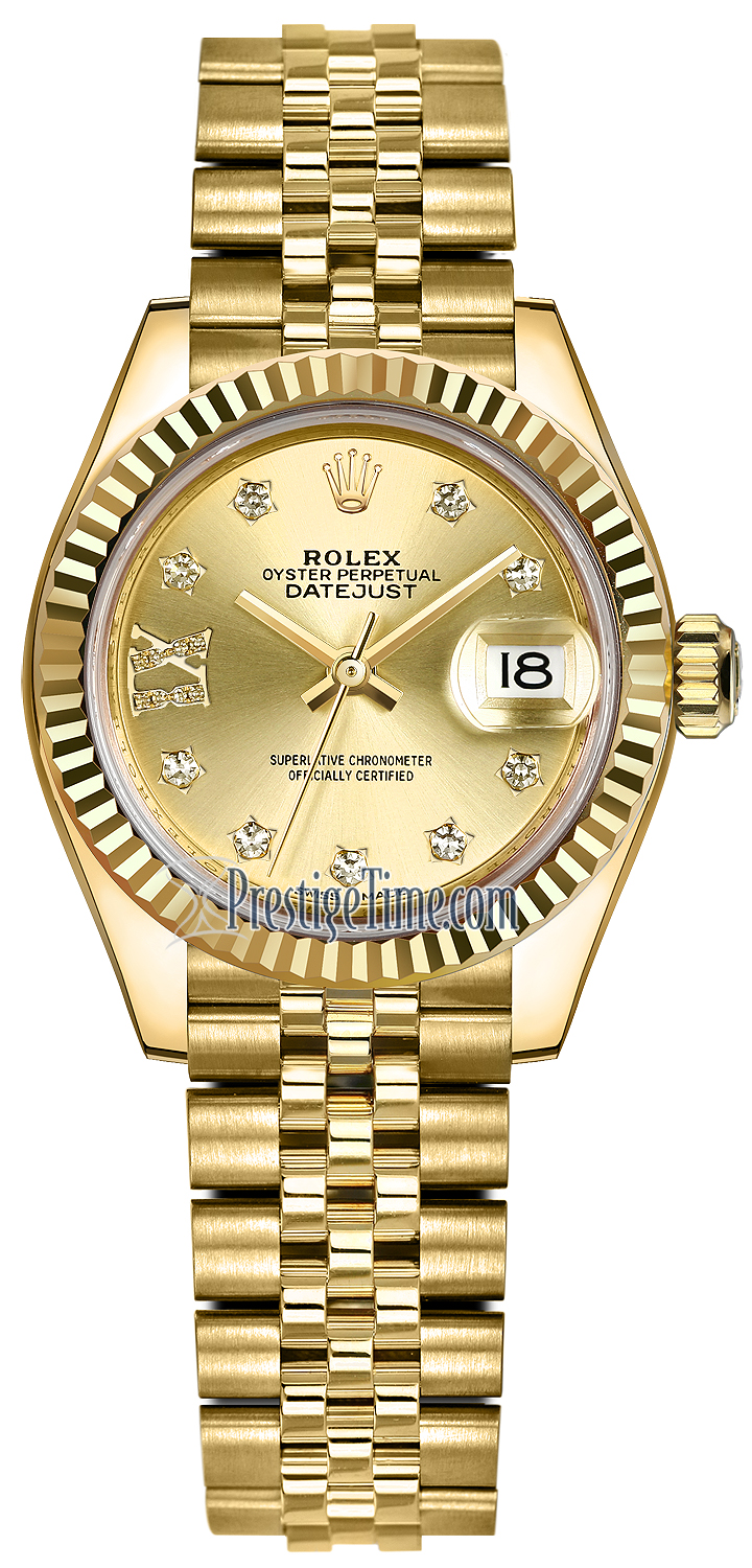 rolex oyster perpetual datejust yellow gold