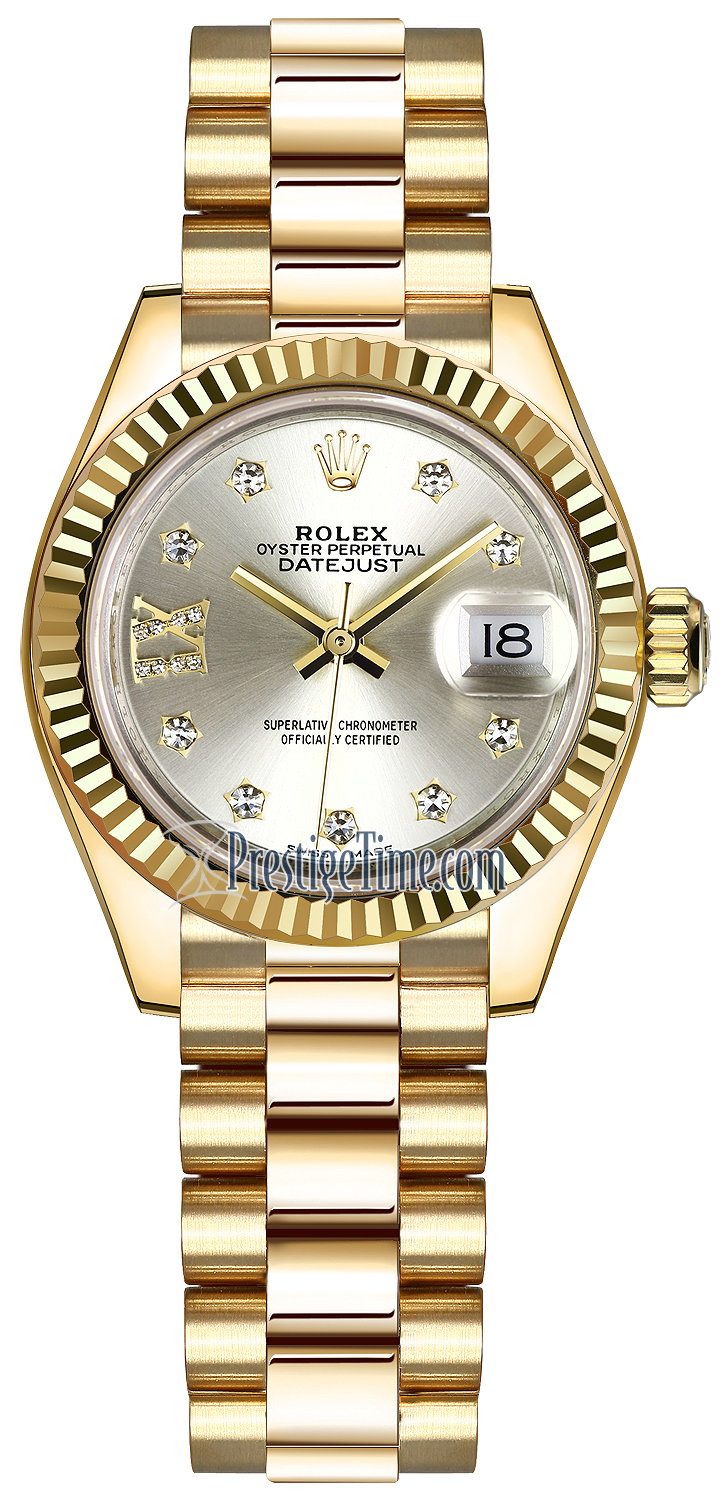Rolex Lady Datejust 28mm Yellow Gold 