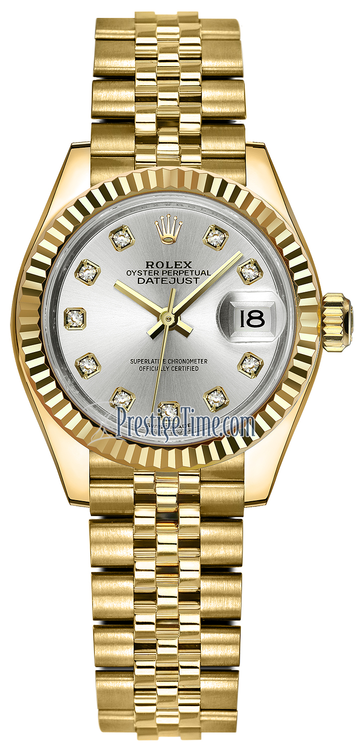 Rolex Lady Datejust 28mm Yellow Gold 