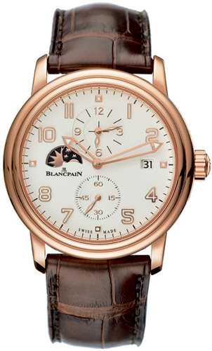 2860 3642 53b Blancpain Leman Double Time Zone Mens Watch