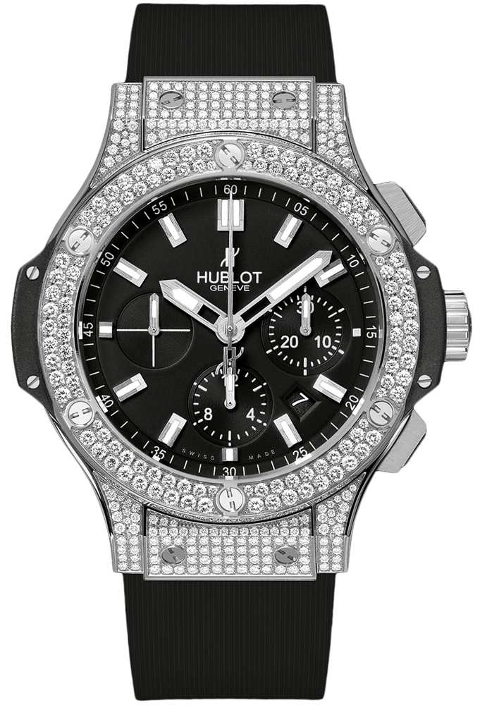 Hublot Big Bang Chronograph Factory Diamonds 301.SX.1170.RX.1704 42mm Black  Dial