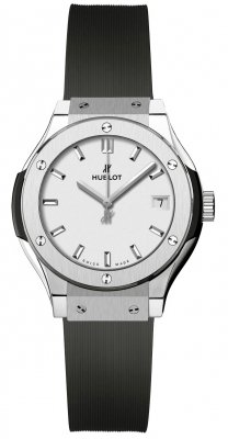 Hublot Classic Fusion Mat Black Dial Ladies Diamond Watch  581.NX.1171.RX.1104 - Watches, Classic Fusion - Jomashop