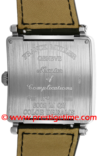 6002 M QZ CODR WG Black Franck Muller Master Square Quartz Ladies ...