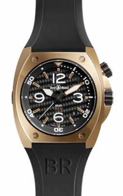 BR02-92 Pink Gold Carbon Fiber