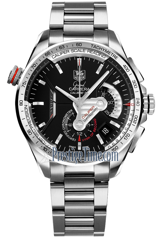 TAG Heuer Men's CAV5115.BA0902 Grand Carrera Automatic Chronograph Black  Dial Watch : Carrera: Clothing, Shoes & Jewelry 