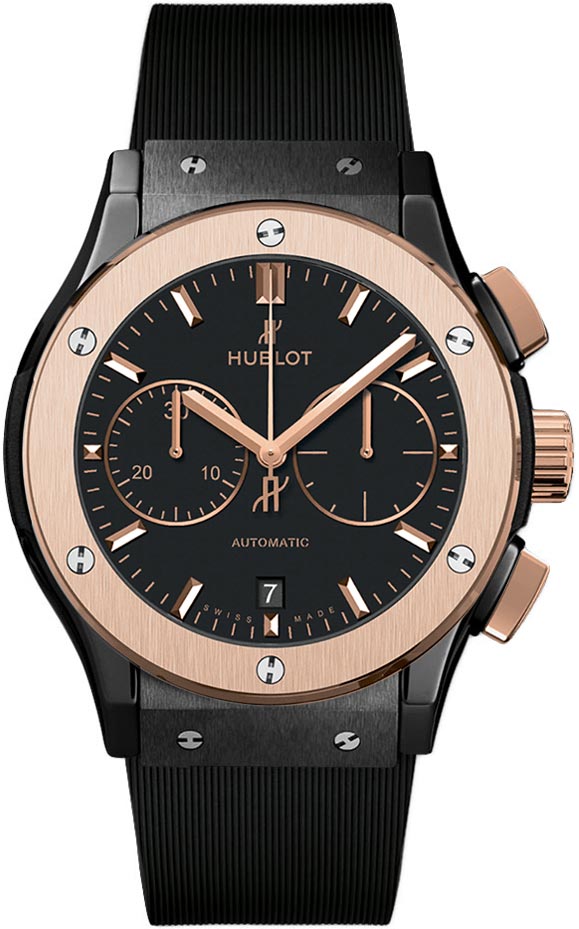 Round Brown Hublot Automatic Watch For Men, For Daily, Size: 42mm