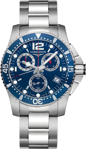 L3.643.4.96.6 Longines HydroConquest Quartz Chronograph 41mm Mens