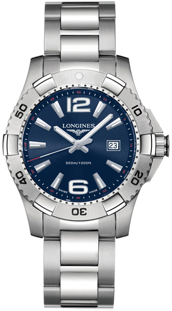 L3.647.4.96.6 Longines HydroConquest Quartz 39mm Mens Watch