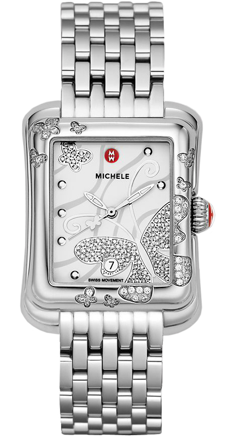 michele butterfly diamond watch