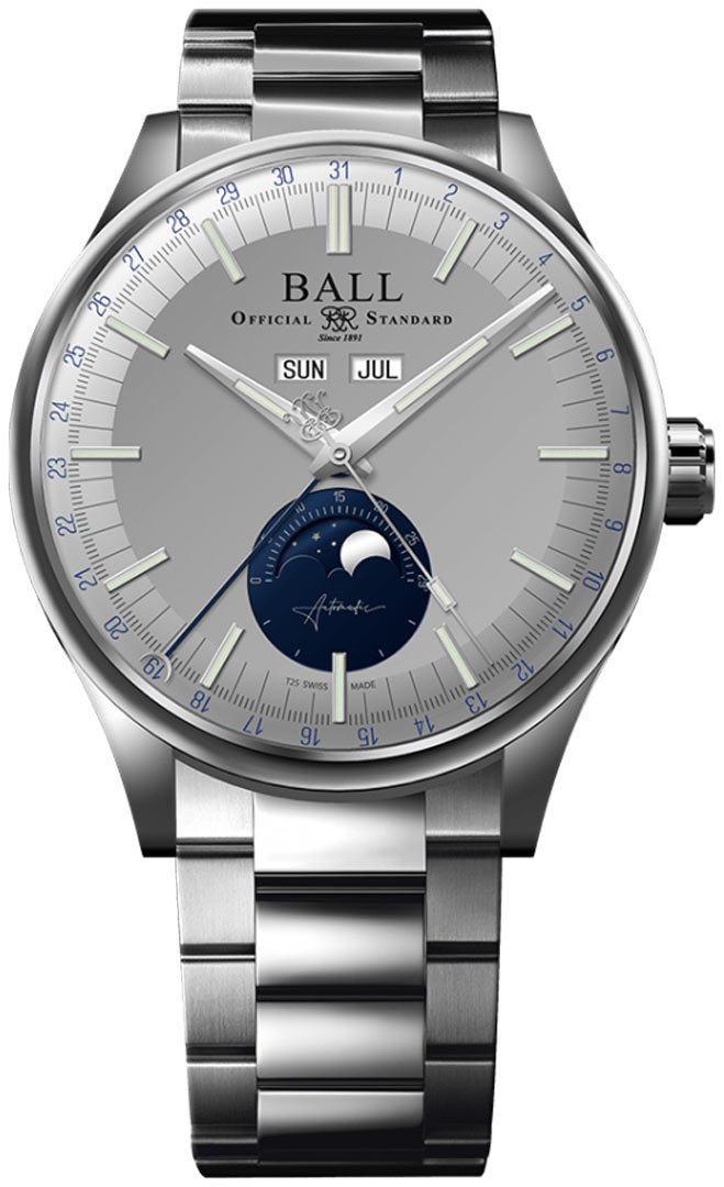 NM3016C-S2J-LGY Ball Watch Engineer II Moon Calendar 40mm Mens Watch