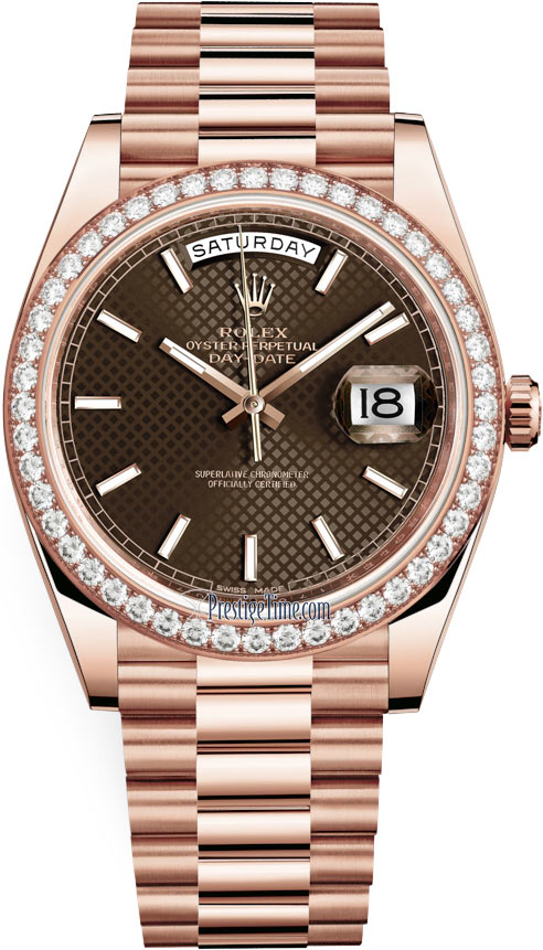 rolex day date 40 chocolate dial