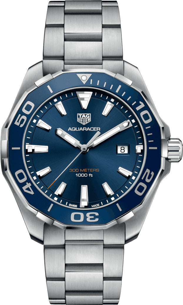 Tag heuer aquaracer 2025 quartz 43mm mens watch